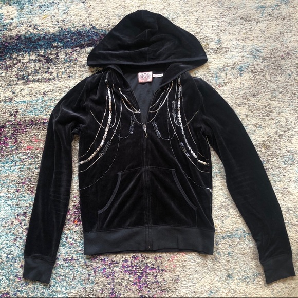 Juicy Couture Velour Hoodie Jacket - Picture 1 of 3